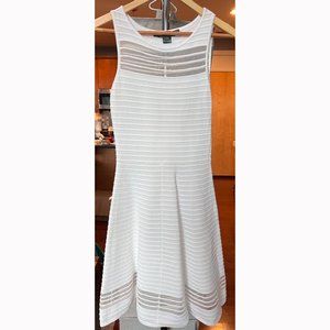 White French Connection Dress with Mesh Cutouts